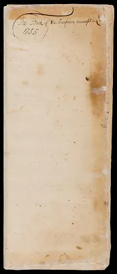 The book of the Treasurers accompts [sic] in Lincoln, 1755