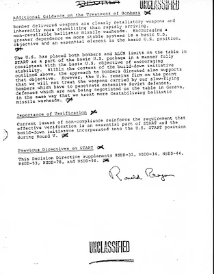 NSDD 106 United States Approach to Strategic Arms Reduction Treaty (START) Negotiations VII