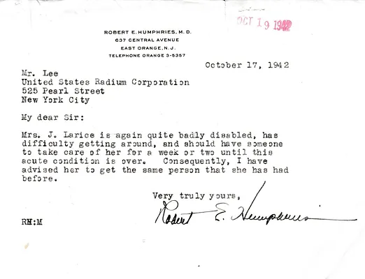 Letters Received to Mr. Lee [C.B. Lee], October 17, 1942