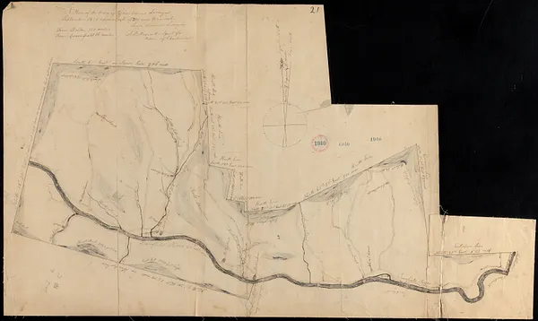 Plan of Charlemont made by Levi Leonard, dated September 1830