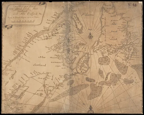 A new chart of ye coast of New Found Land, New Scotland and New England &c.