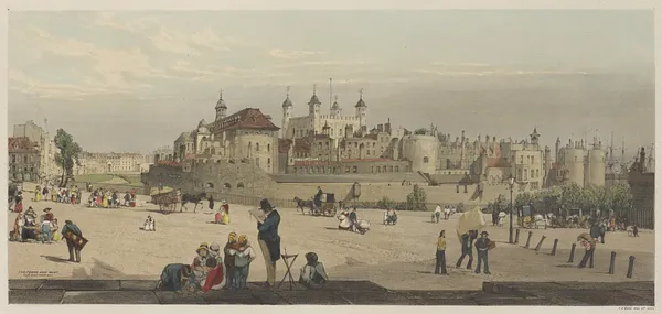 London As It Is:  The Tower and Mint, from Great Tower Hill