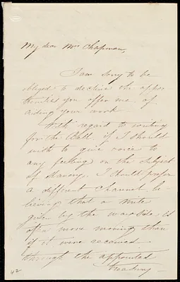 Letter from Ellen Sturgis Hooper, Woburn, [Mass.], to Maria Weston Chapman, Oct. 14th