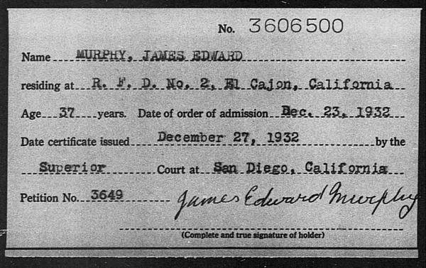 Murphy, James Edward - 1932