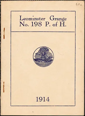 Leominster Grange No. 198, P. of H., program