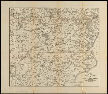Map third division railway mail service