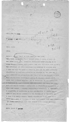 Telegram from A. T. Kearney to Edwin Locke, Jr.