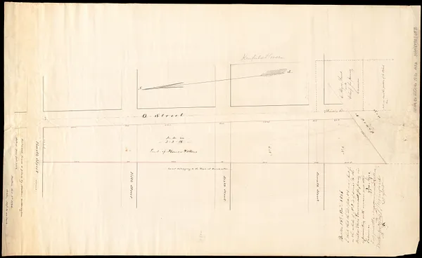 [Plan of lots on O Street, South Boston]