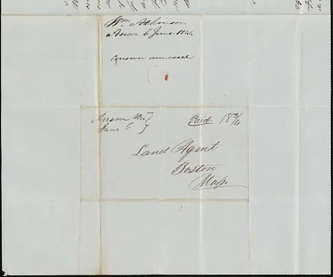 William Atkinson to George Coffin, 6 June 1844