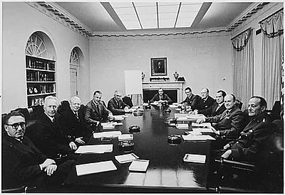 First Meeting of the President Richard Nixon's National Security Council