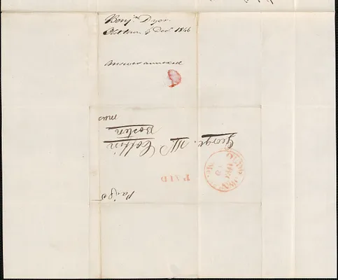 Benjamin Dyer to George Coffin, 9 December 1846