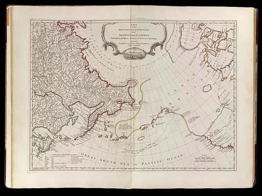 A map of the discoveries made by the Russians on the North West coast of America