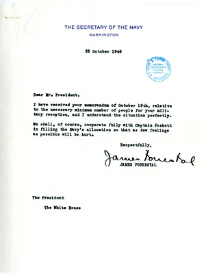 Correspondence Between President Harry S. Truman and James Forrestal