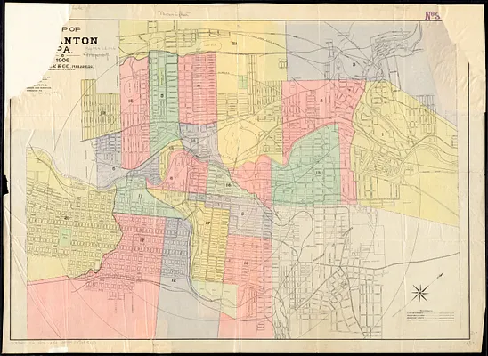 [Map of Scranton], Pa