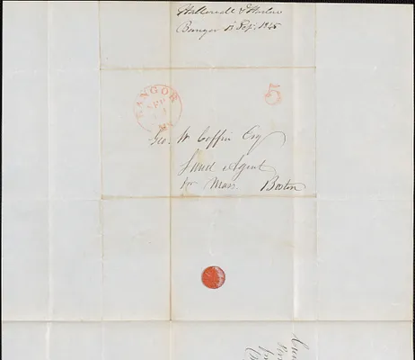 Harlow & Hallowell to George Coffin, 13 September 1845