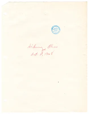 Reading Copy, Speech of President Harry S. Truman, Sidney, Ohio