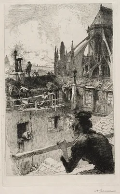 Sur les Toits pres Notre Dame