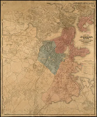 Map of Boston, for 1875