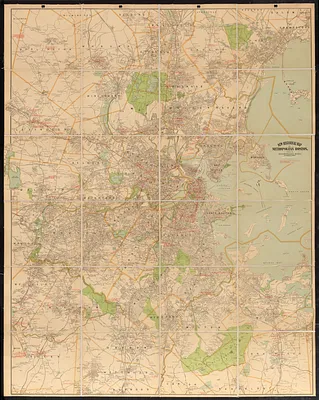 New historical map of metropolitan Boston