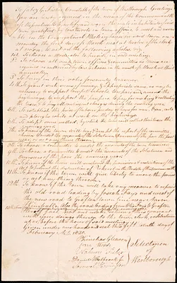 Town Meetings, 1830