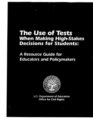 High-Stakes Testing [2]