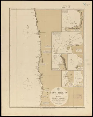 South America, west coast, sheet 10, Bolivia and Peru, C.S. Francisco to Cape Lobos