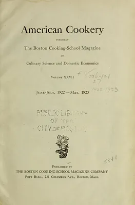 American cookery.