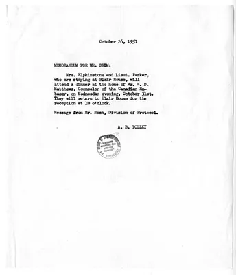 Memorandum from Adrian Tolley to Howell Crim