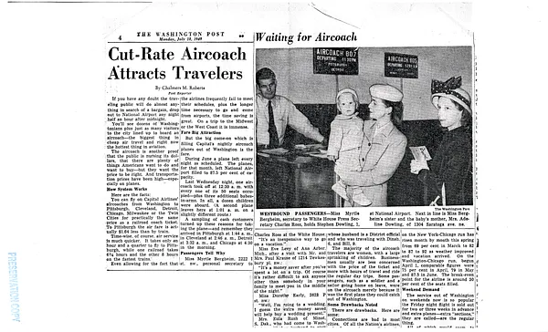 Newspaper Article Featuring Myrtle Bergheim