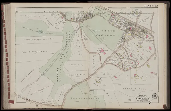 Atlas of the town of Brookline, Norfolk County, Massachusetts