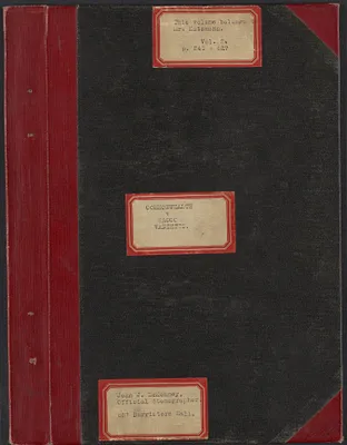 Sacco-Vanzetti Case Records, 1920-1928. Transcripts. Bound Trial Transcripts (belongs to Mr. Katzmann), 1921. Box 28, Volume 3, Harvard Law School Library, Historical & Special Collections