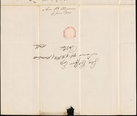 Asa B. Hogans to George W. Coffin, 19 June 1838