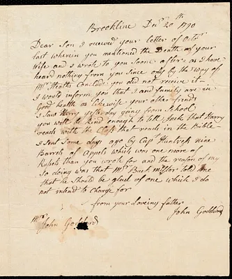 Letter to his son, 12/20/1790