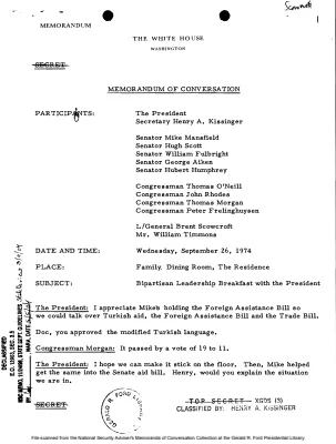 September 26, 1974 - Ford, Bipartisan Congressional Leadership