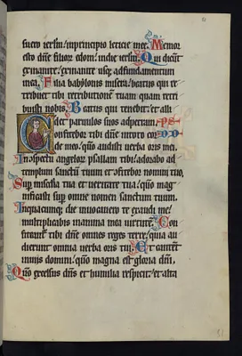 Historiated Initial ""C"" with an Apostle