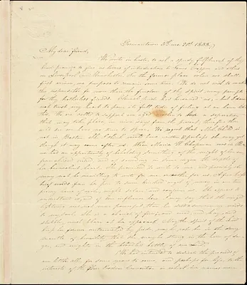 Letter from Susan H. Luther, Germantown, [Pennsylvania], to William Lloyd Garrison, 1838 [May] 21st