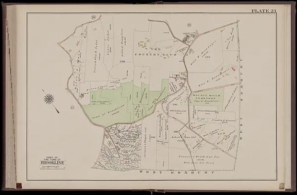 Atlas of the town of Brookline, Norfolk County, Massachusetts