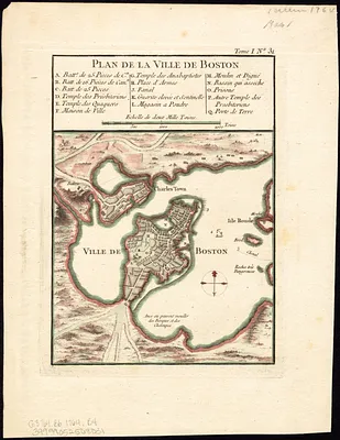 Plan de la ville de Boston