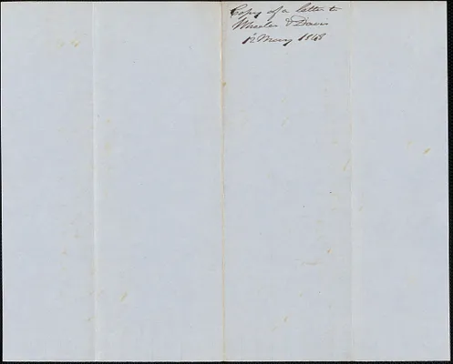 Copy of a letter from George Coffin to Wheever and Davis, 12 May 1848