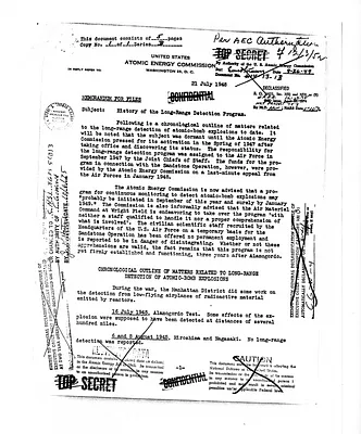 Memorandum for the Files from the Atomic Energy Commission
