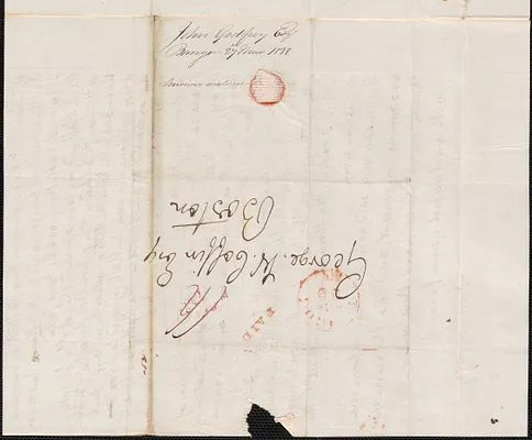 John Godfrey to George Coffin, 27 March 1838