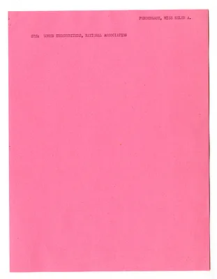 Cross Reference Memorandum