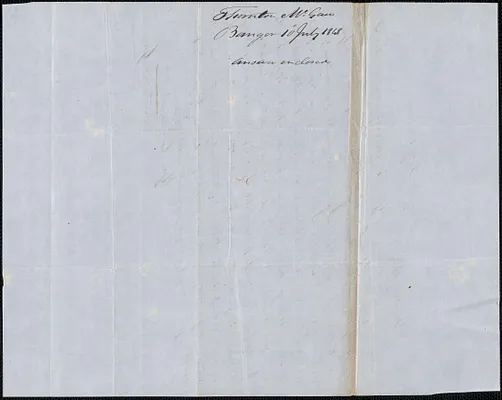 Thornton McGaw to George Coffin, 10 July 1848