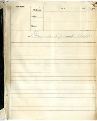 German Casualty Report Form