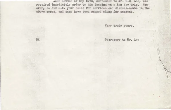 Letters Sent, no date