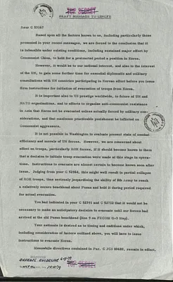 Memorandum Regarding Korea
