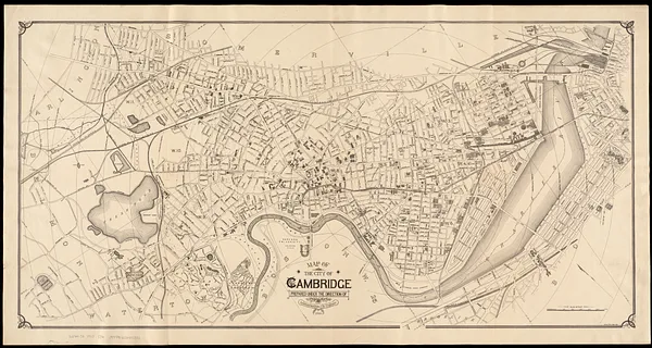 Map of the city of Cambridge
