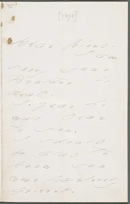 Emily Dickinson, Amherst, Mass., autograph letter signed to Thomas Wentworth Higginson, March 1872