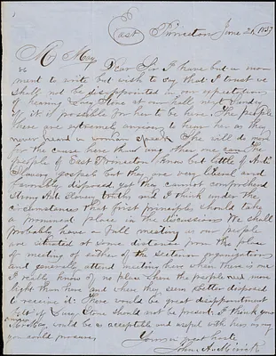 Letter from John A. Mirick, East Princeton, [Massachusetts], to Samuel May, 1853 June 21