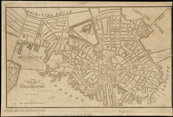 Plan of the city of Boston
